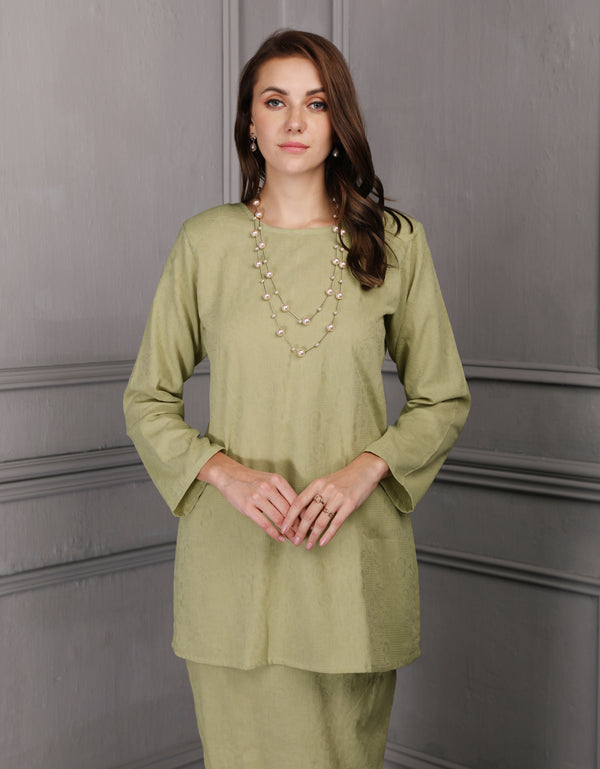 BAJU KURUNG PAHANG MODEN LINEA (KELLY GREEN)
